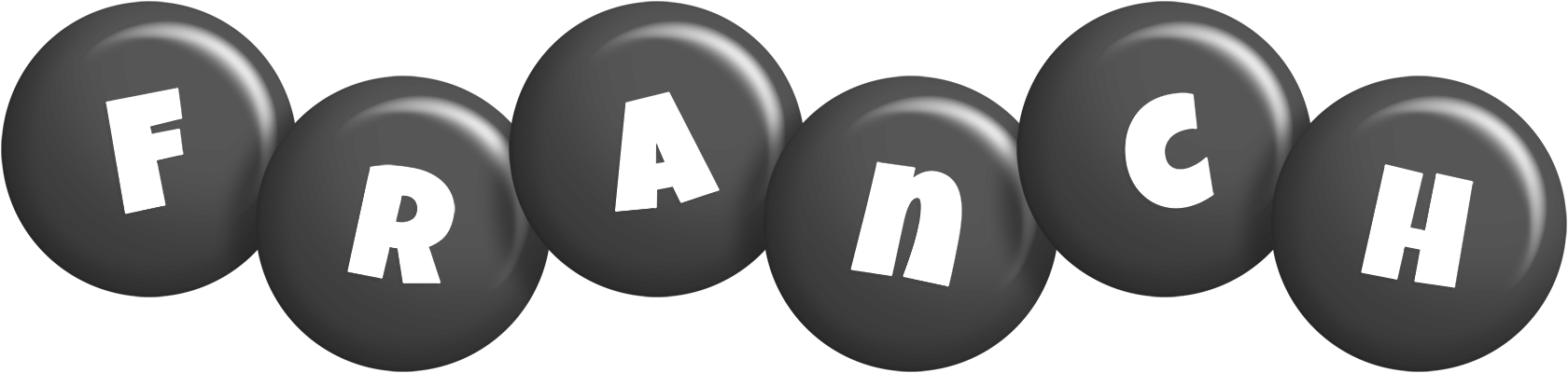Franch candy-black logo