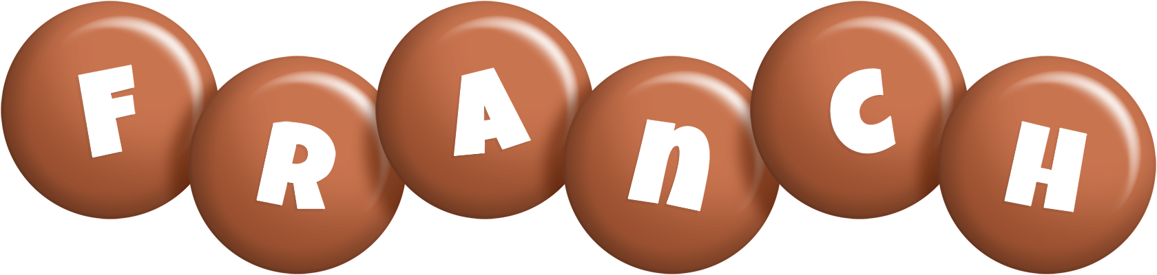 Franch candy-brown logo