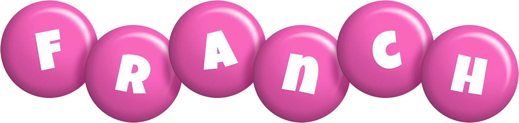 Franch candy-pink logo
