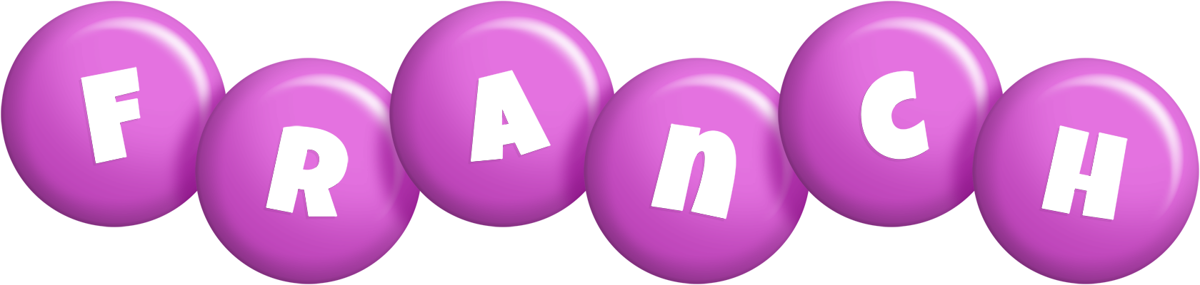 Franch candy-purple logo