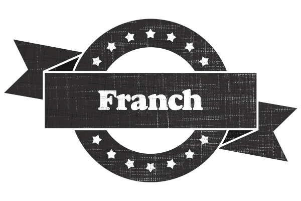 Franch grunge logo