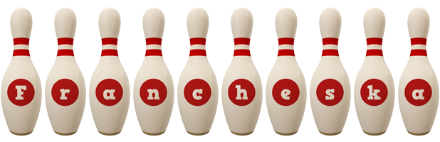 Francheska bowling-pin logo