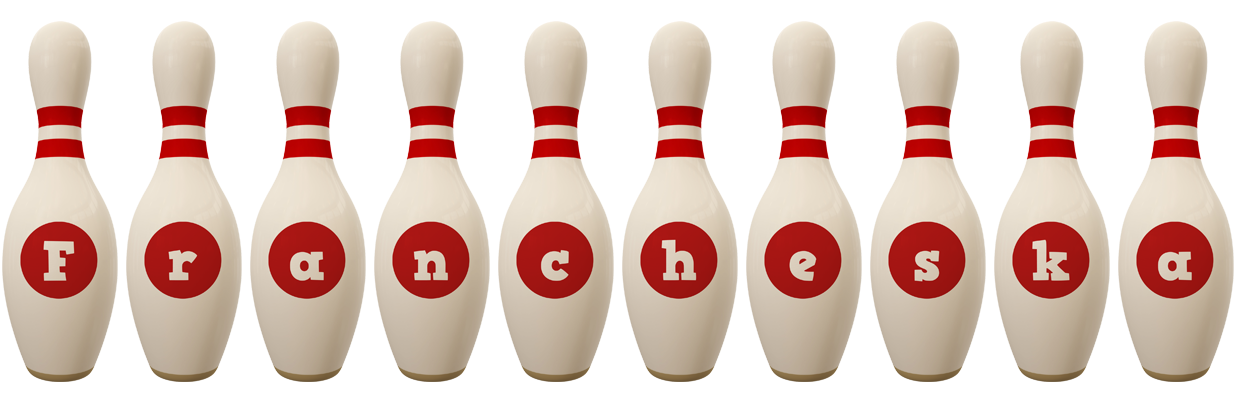 Francheska bowling-pin logo