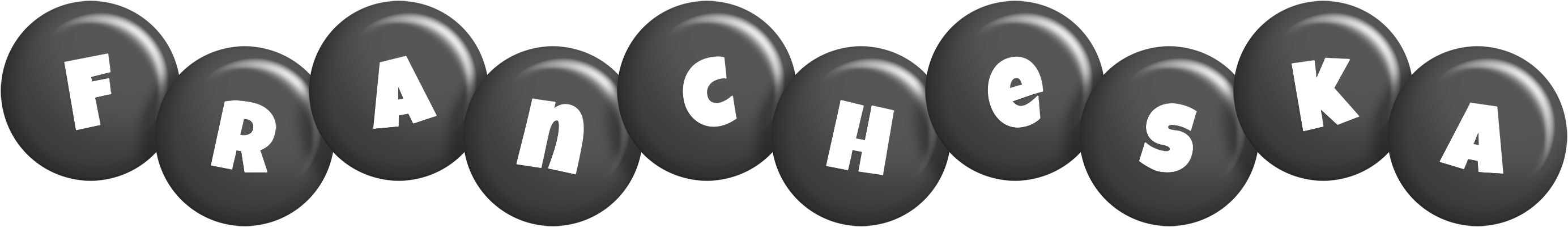 Francheska candy-black logo