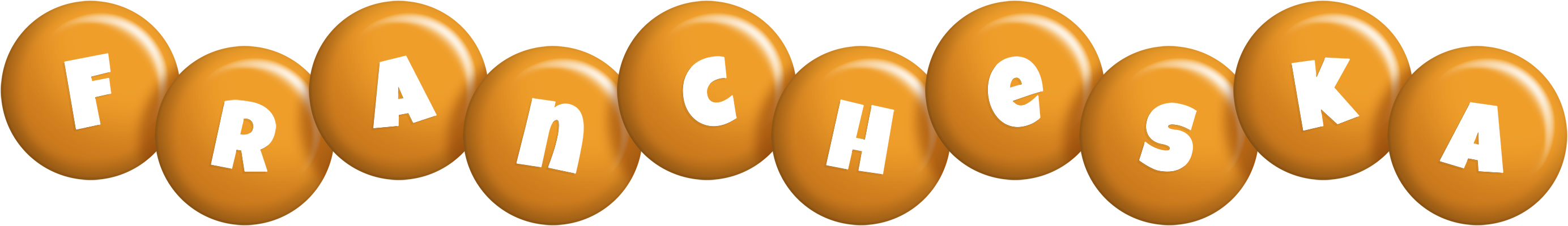 Francheska candy-orange logo