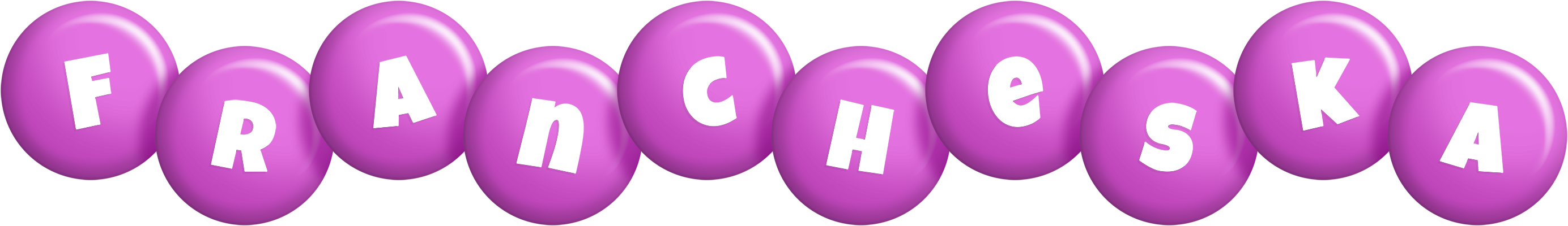 Francheska candy-purple logo