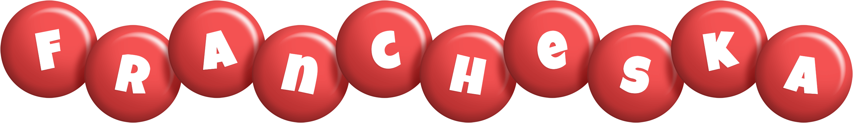 Francheska candy-red logo