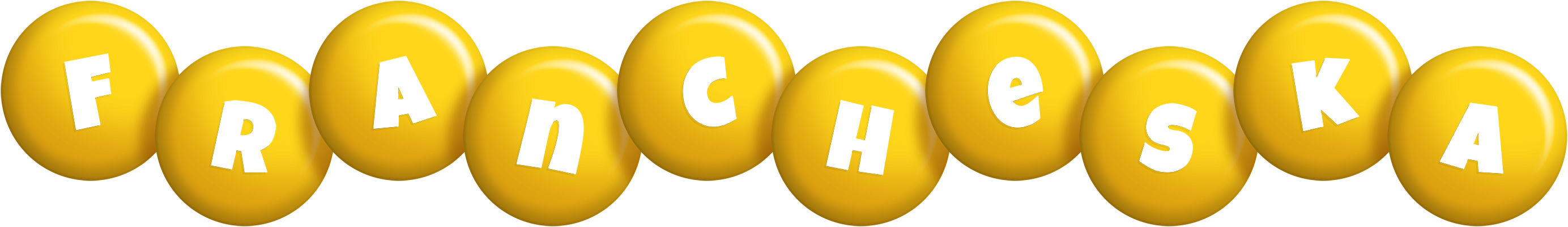 Francheska candy-yellow logo