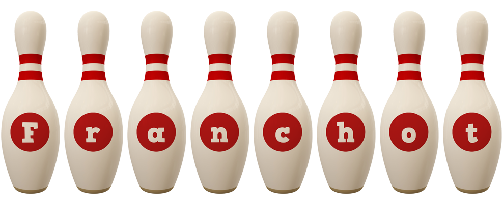 Franchot bowling-pin logo