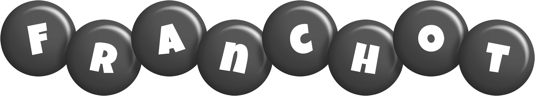 Franchot candy-black logo
