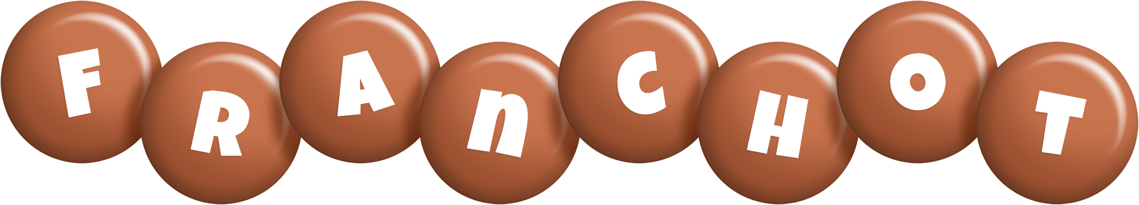 Franchot candy-brown logo