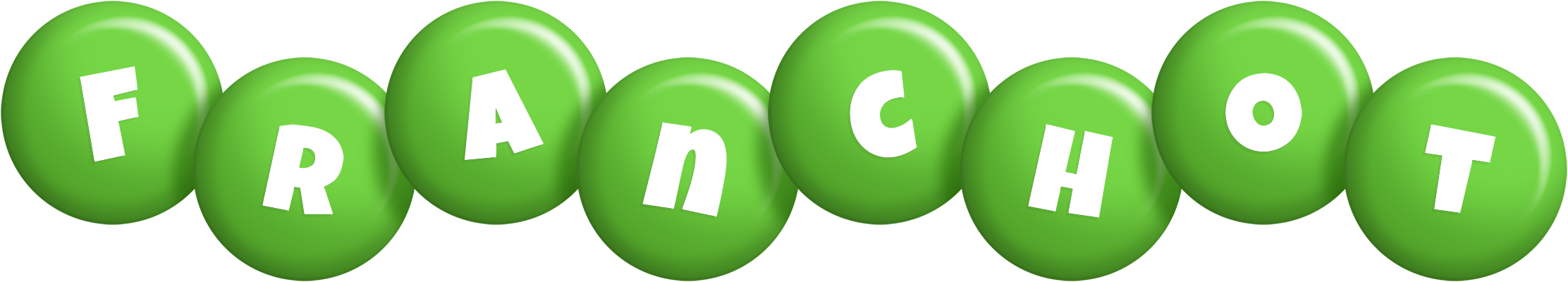 Franchot candy-green logo