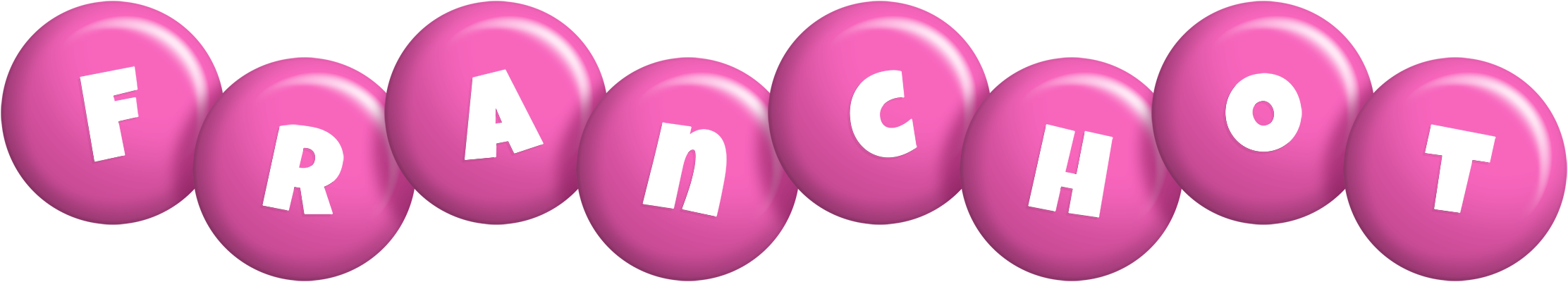 Franchot candy-pink logo