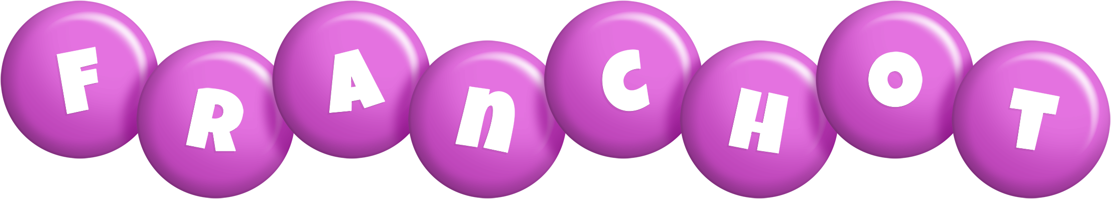 Franchot candy-purple logo
