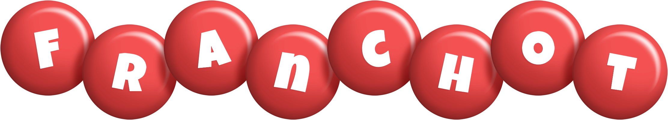 Franchot candy-red logo