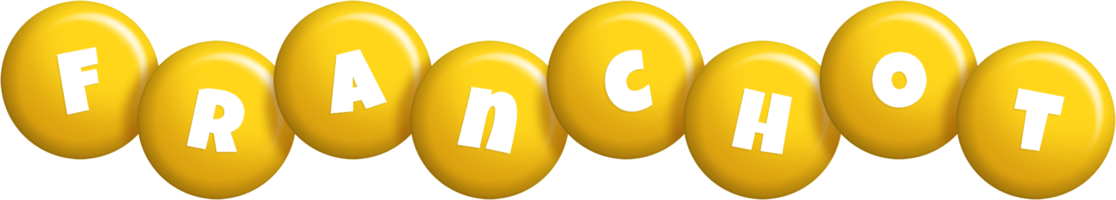 Franchot candy-yellow logo