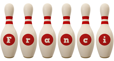 Franci bowling-pin logo