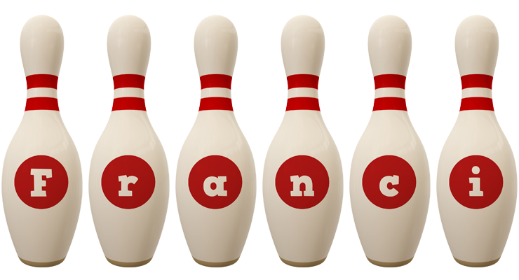 Franci bowling-pin logo