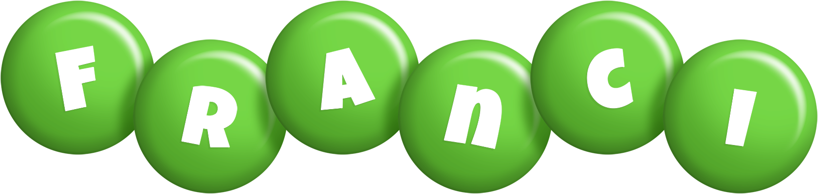 Franci candy-green logo