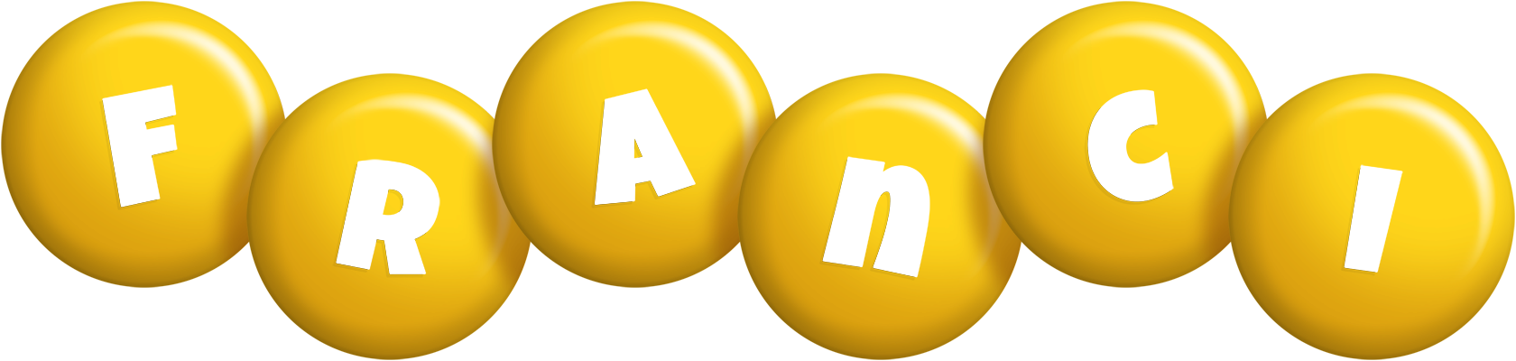 Franci candy-yellow logo