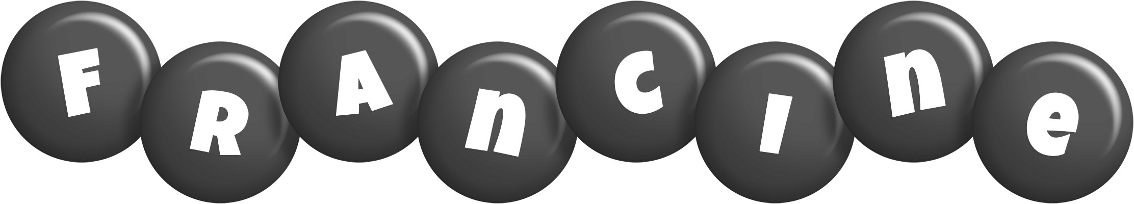 Francine candy-black logo