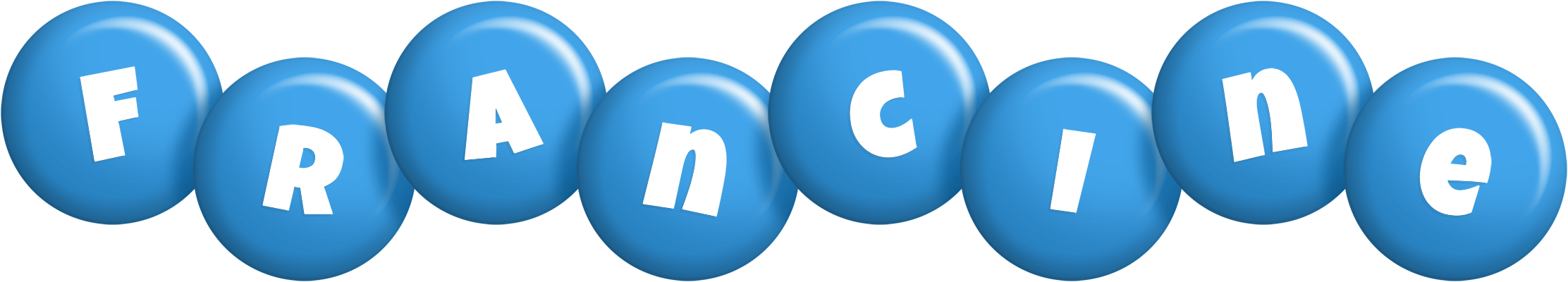 Francine candy-blue logo