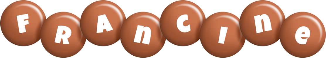 Francine candy-brown logo