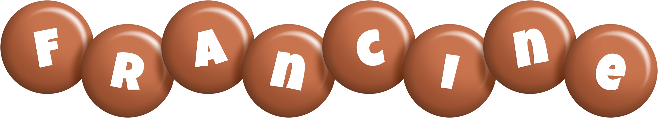 Francine candy-brown logo