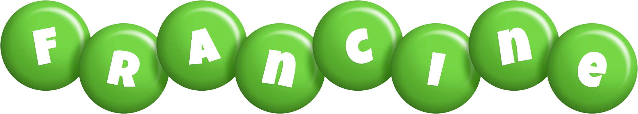 Francine candy-green logo