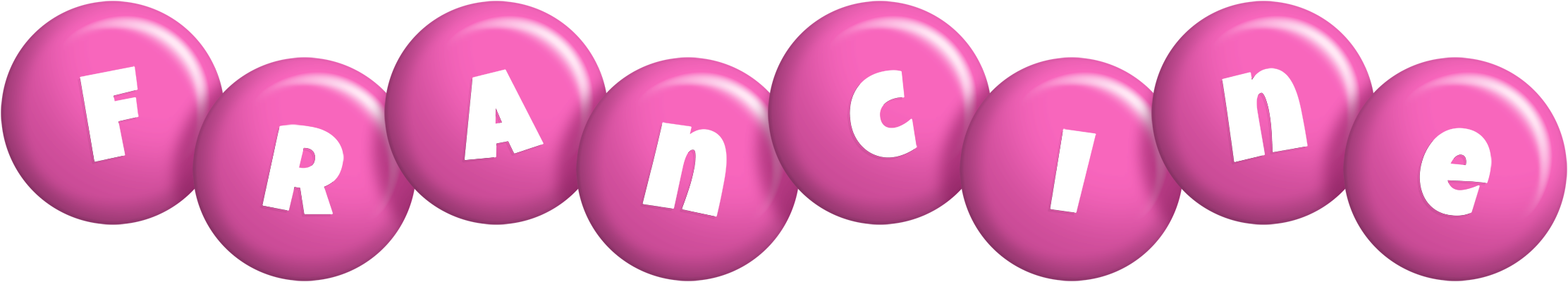 Francine candy-pink logo