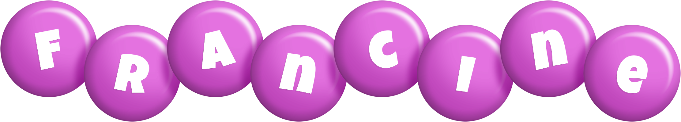 Francine candy-purple logo