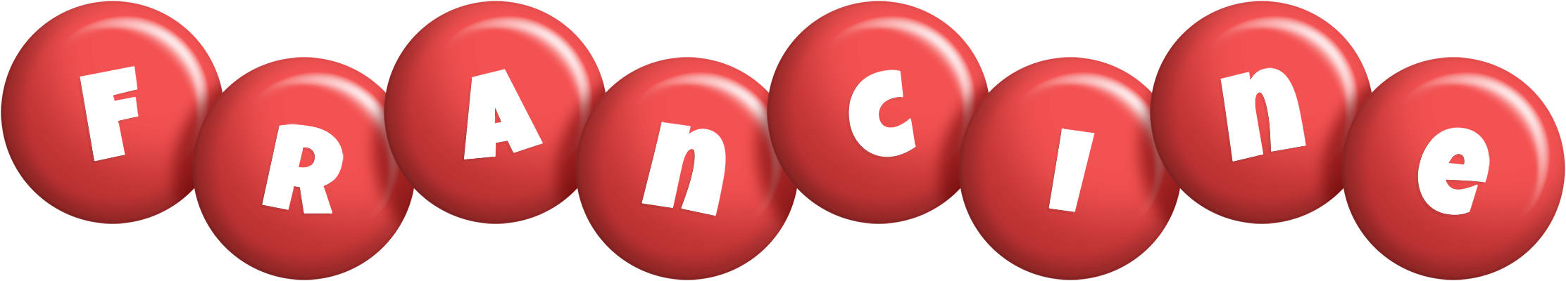 Francine candy-red logo