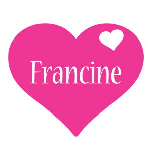 Francine love-heart logo