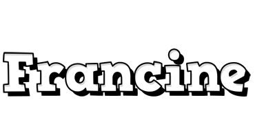 Francine snowing logo