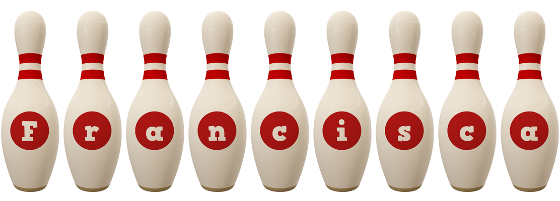 Francisca bowling-pin logo
