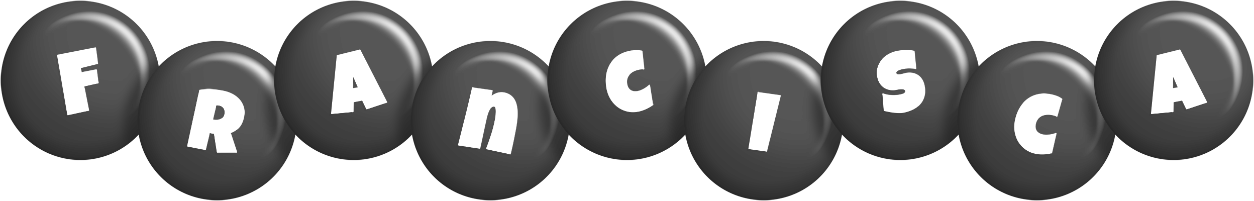 Francisca candy-black logo