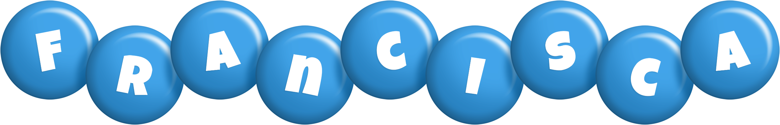 Francisca candy-blue logo