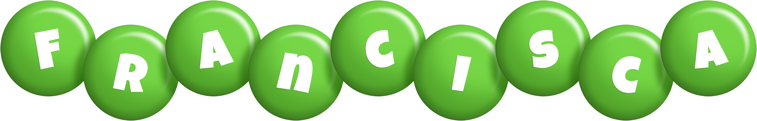 Francisca candy-green logo