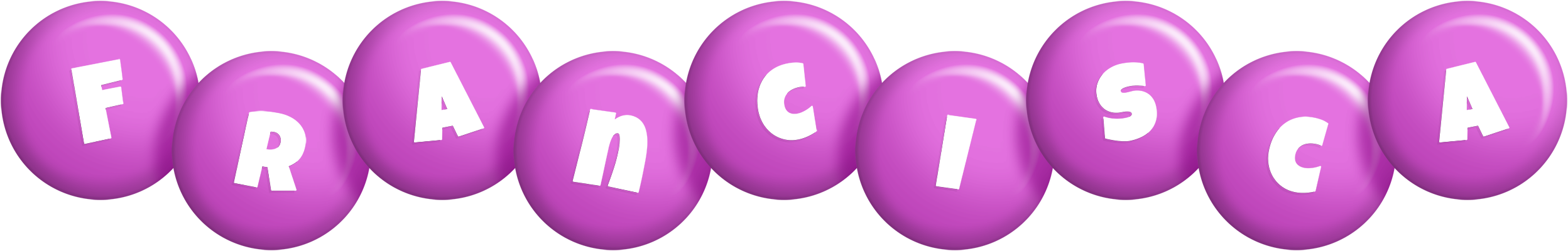 Francisca candy-purple logo