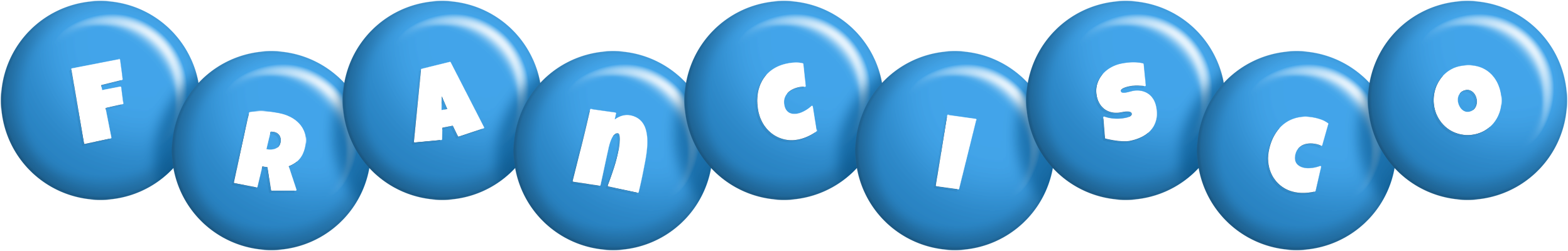 Francisco candy-blue logo