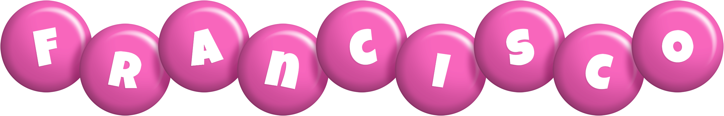Francisco candy-pink logo