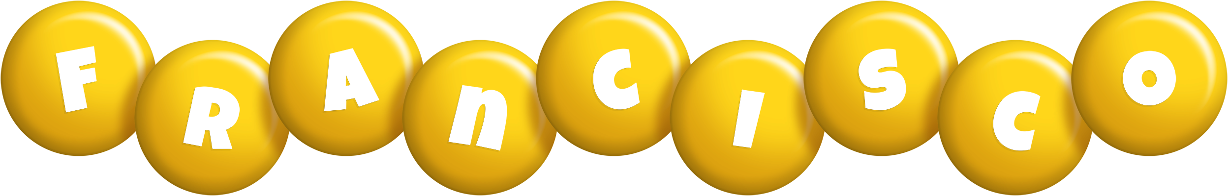 Francisco candy-yellow logo