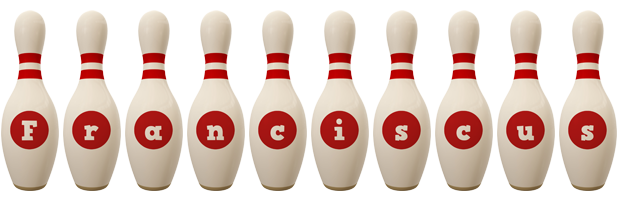 Franciscus bowling-pin logo