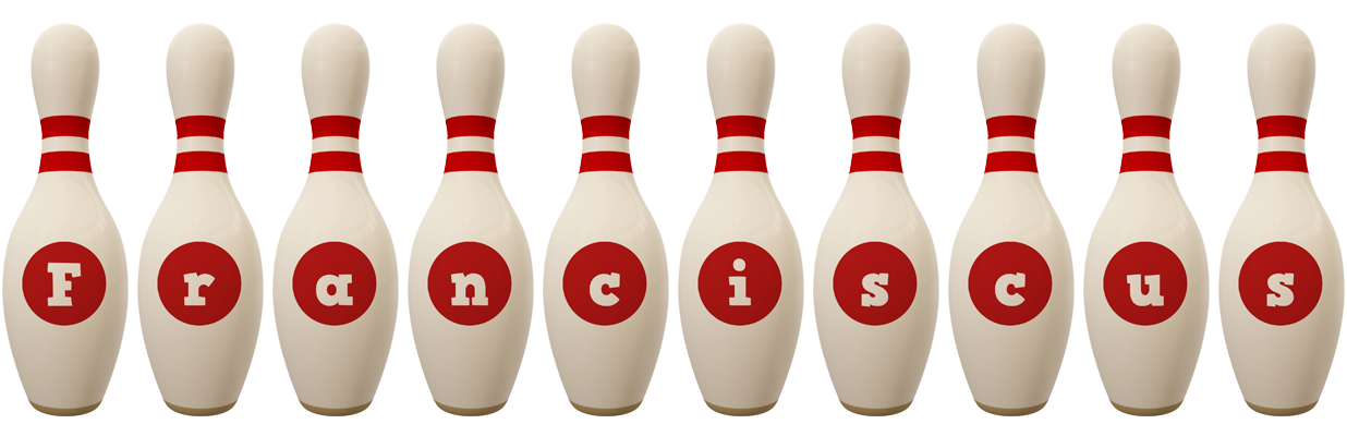 Franciscus bowling-pin logo