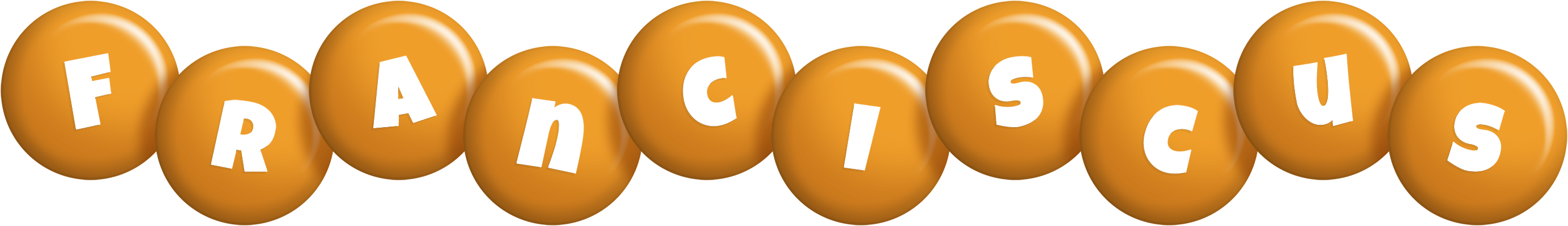 Franciscus candy-orange logo