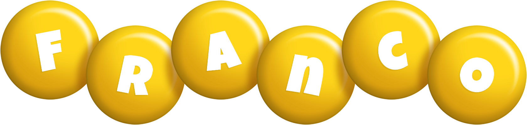 Franco candy-yellow logo
