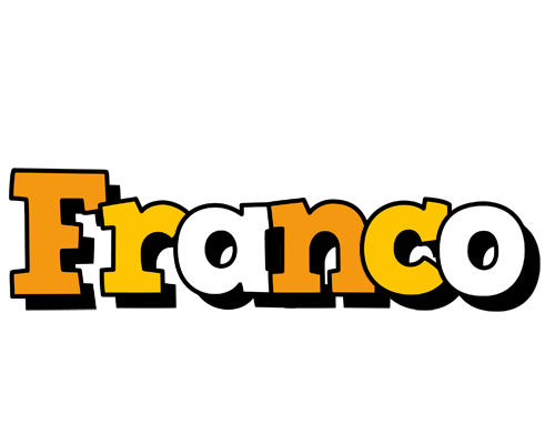 Franco cartoon logo