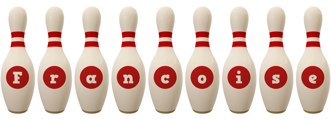 Francoise bowling-pin logo