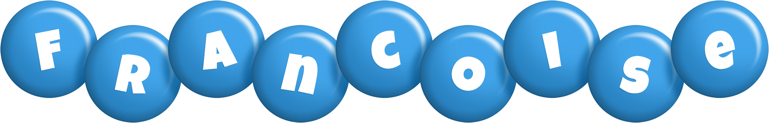 Francoise candy-blue logo