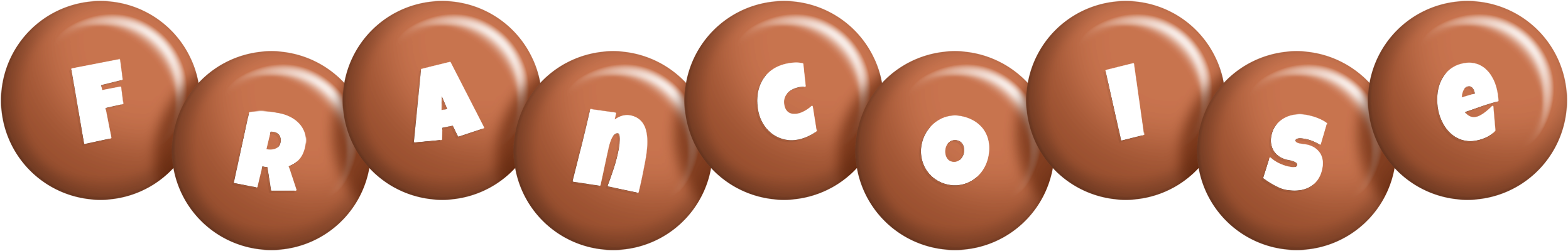 Francoise candy-brown logo